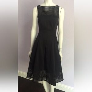 White House Black Market Black Halter A-Line Midi Dress